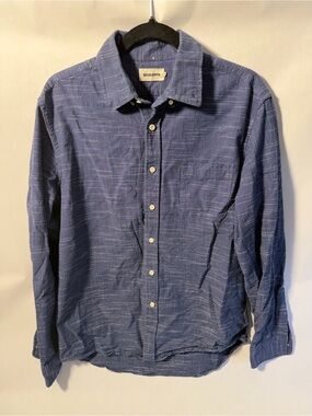 Taylor Stitch Indigo Blue Button-Down Casual Shirt